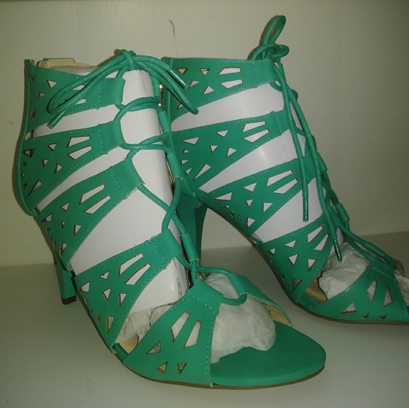 mark. Shoes - Open Toed Heels Turquoise Color